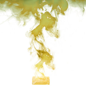 ManuFeiFei sulfur bath tablet creates a home spa onsen experience in bath.