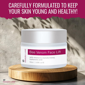 Manuka Lane Jojoba Oil bottle supports balanced moisture and flexible-looking skin.