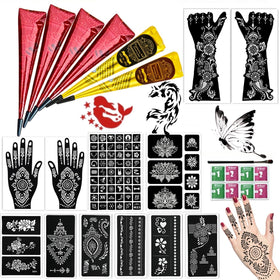ManYan HaiYan 12-sheets stencil kit for bold DIY body art designs