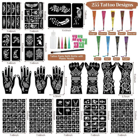 ManYan HaiYan 255 designs provide endless tattoo patterns for creative DIY sessions.