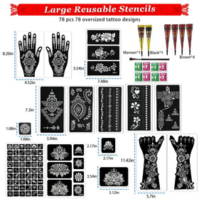 ManYan HaiYan 78-pattern designs for versatile temporary tattoos