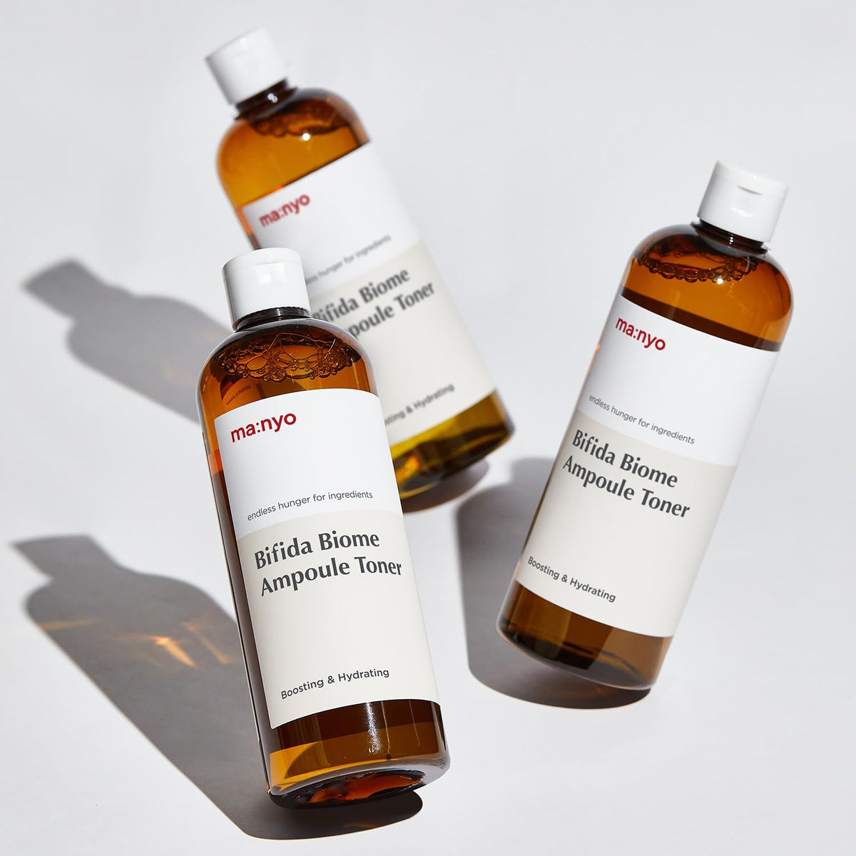 ma:nyo Bifida Biome Ampoule Toner dispense pump for easy, mess-free application