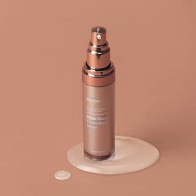 Manyo Bifida Biome Serum bottle close-up highlights hydration promise