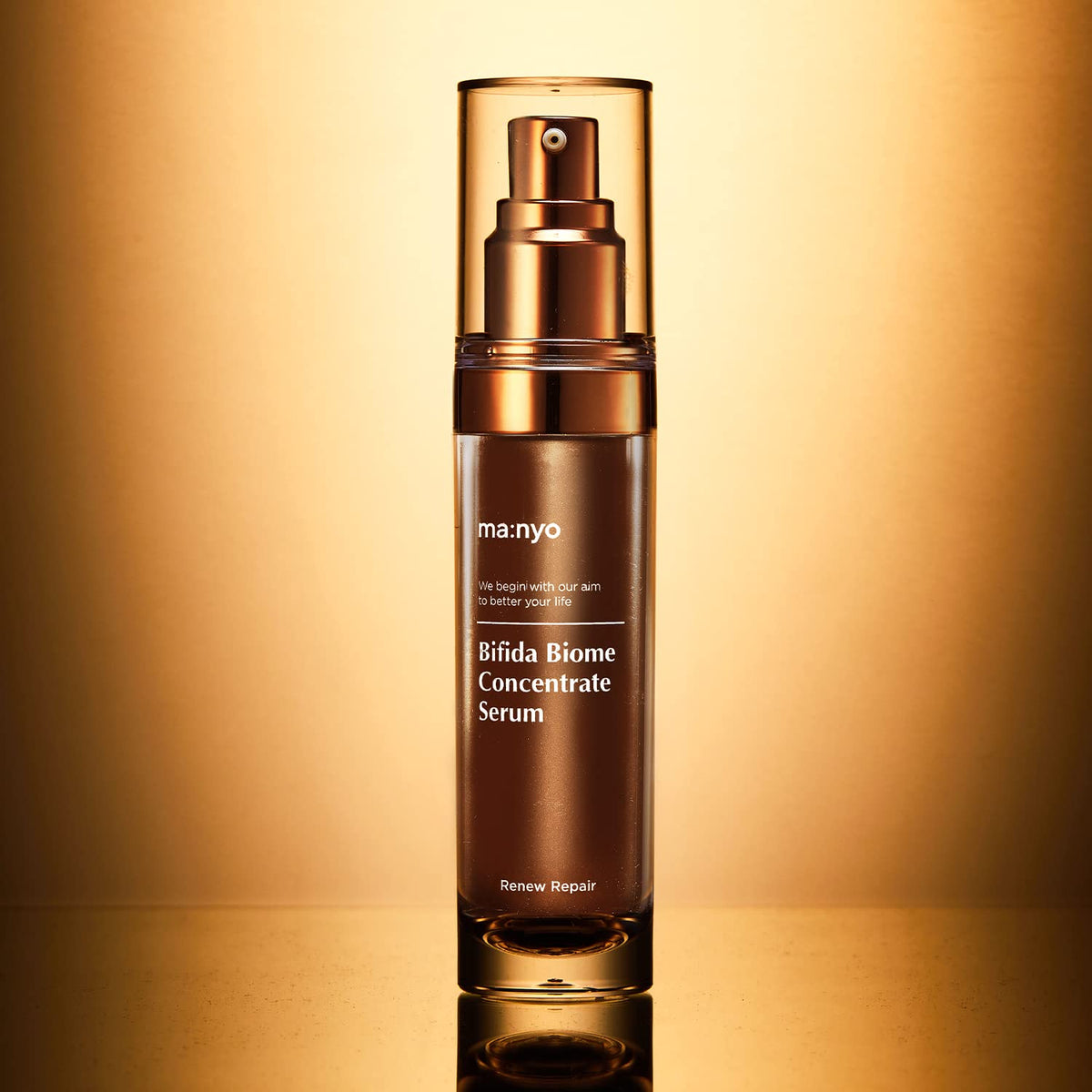 Manyo Bifida Biome Serum with ceramides emphasizes moisture and barrier support