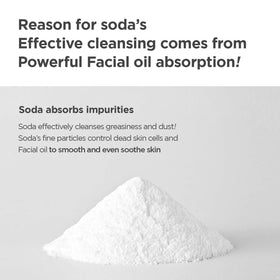 MANYO soda foam lather demonstrating light exfoliation and oil control.