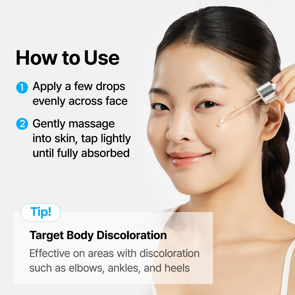 ma:nyo Galac Niacin 3.0 essence texture on skin showing a subtle glow.