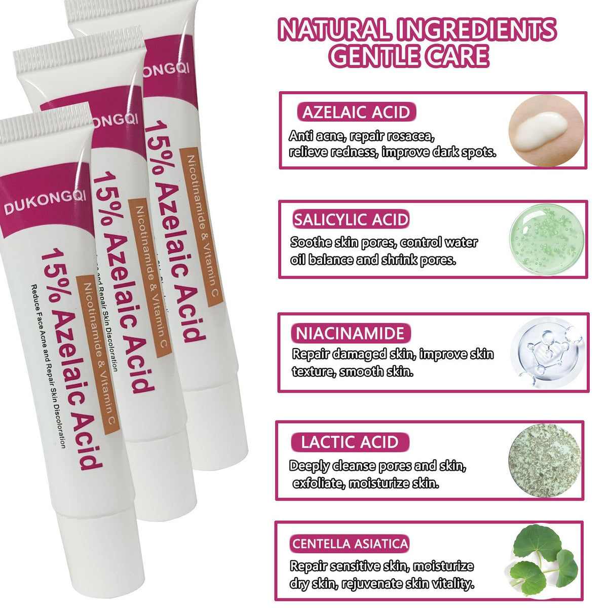 MAOHAM Azelaic Acid Serum being applied demonstrates easy daily use in routine