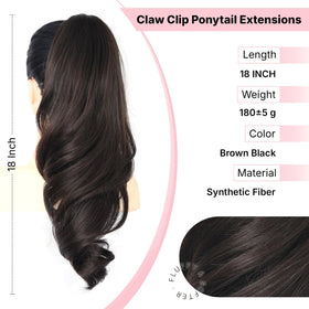 Maopaobeauty clip-in pony-tail attachment blending with natural hair