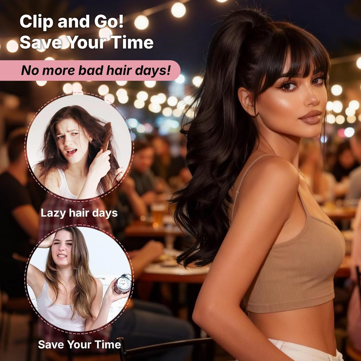 Maopaobeauty drawstring mode-secure-fit for thicker hair