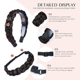 MaopaoBeauty headband color-2 delivers natural-looking volume and texture.