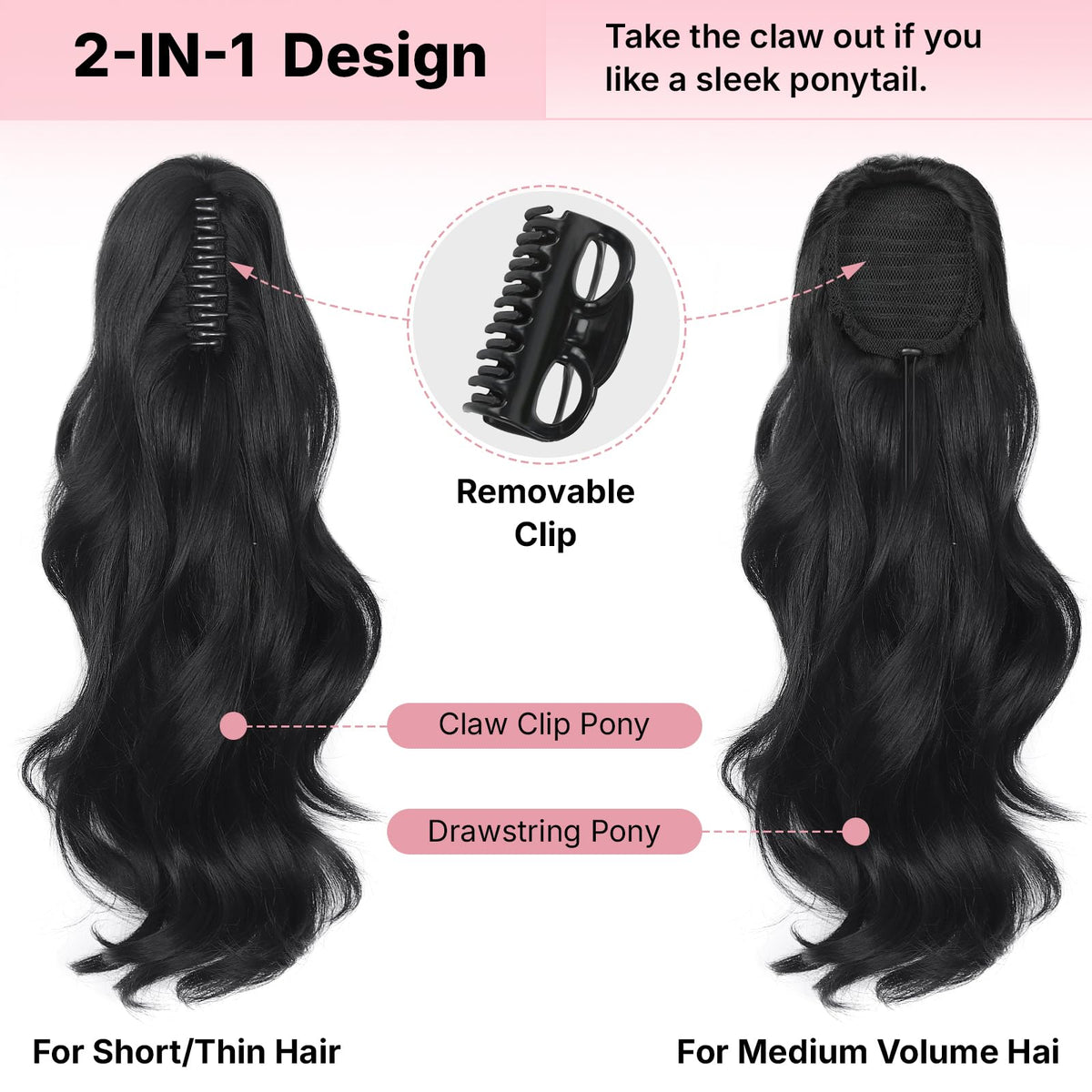 Maopaobeauty invisible clip-style for a seamless look