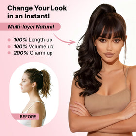 Maopaobeauty lightweight pony-tail extension adding fullness without heaviness