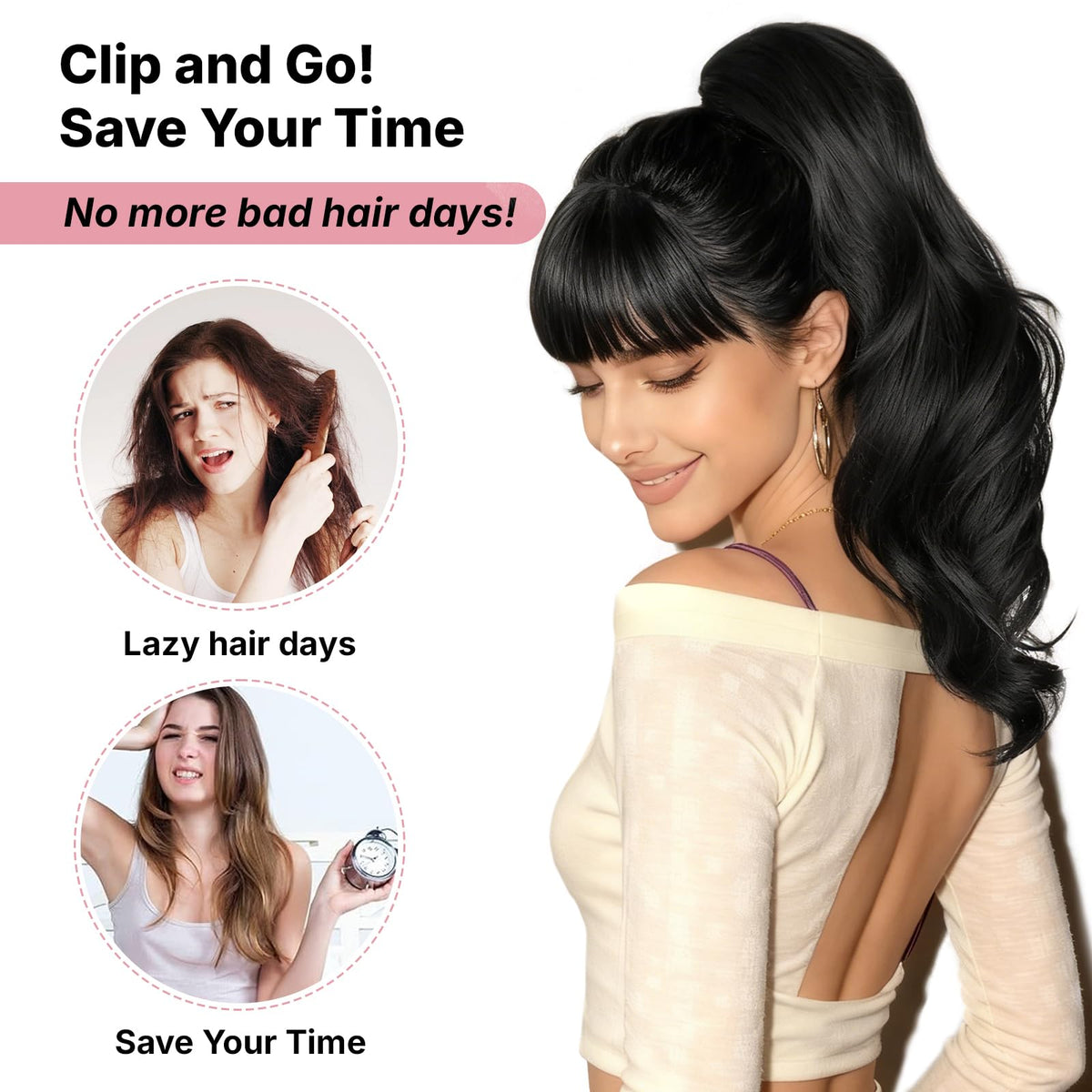 MaopaoBeauty realistic texture with heat-safe coating supports styling up to 200°C