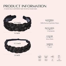 MaopaoBeauty two-in-one headband set offers versatile styling in seconds.