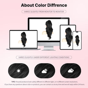 MaopaoBeauty versatile ponytail offers casual to formal styling options