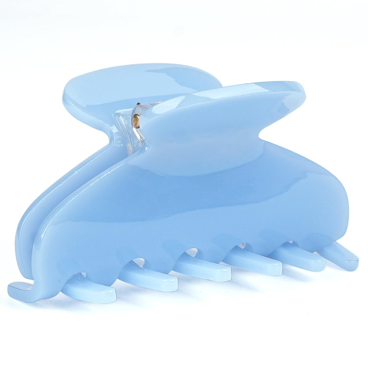 MAORULU blue acetate hair clip with glossy finish for secure all-day wear