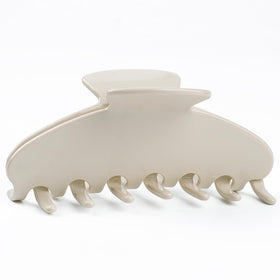 MAORULU Cream White 4in claw clip for secure all-day styling.