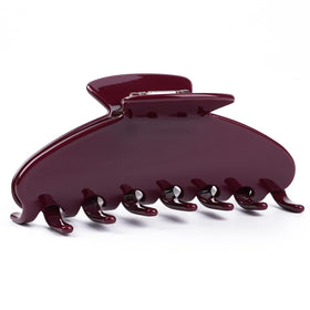MAORULU claw clip front view in wine red for everyday style.