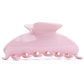 MAORULU cute claw clip in soft pink with glossy acetate for gentle hold.