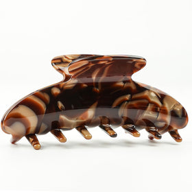 MAORULU large acetate hair claw front view offers secure all-day grip.