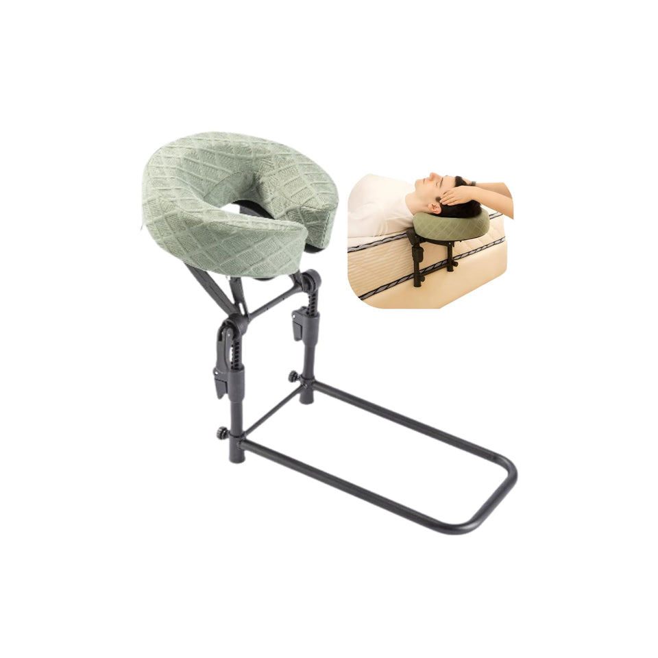 MAOSEMSI massage headrest on bed assembly for easy setup during on-bed massages