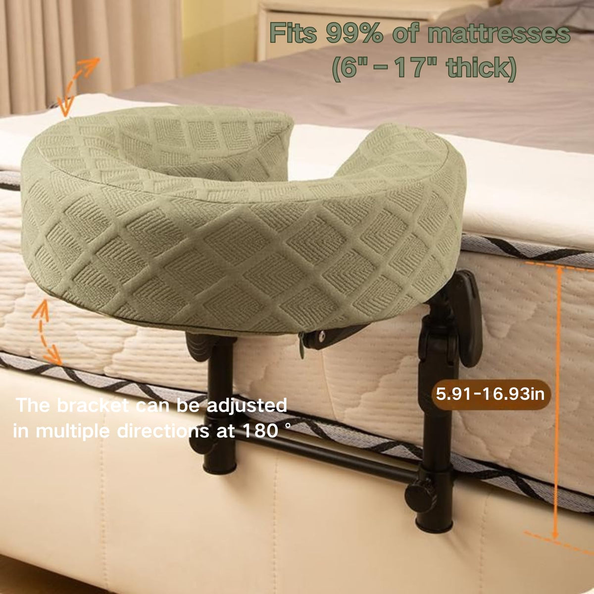 MAOSEMSI memory foam pillow provides soft support with removable cover for hygiene