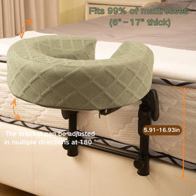 MAOSEMSI memory foam pillow provides soft support with removable cover for hygiene