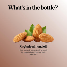Maple Holistics almond oil for facial hydration and gentle care
