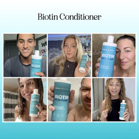 Maple Holistics Biotin Conditioner pump enables easy application.