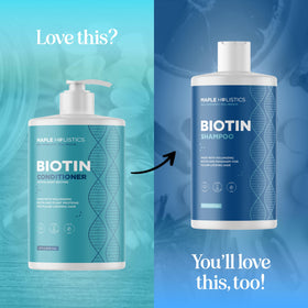Maple Holistics Biotin Conditioner sulfate-free formula supports sensitive scalps.