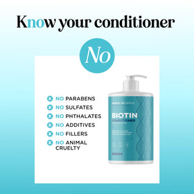 Maple Holistics Biotin Conditioner for thinning hair supports subtle fullness.