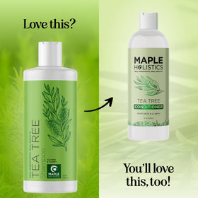 Maple Holistics Clarifying Shampoo bottle lather showing deep cleanse