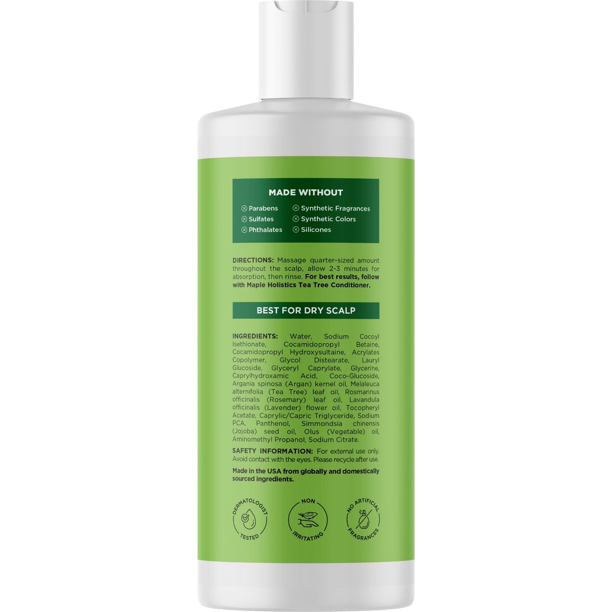 Maple Holistics Clarifying Shampoo eco friendly packaging design