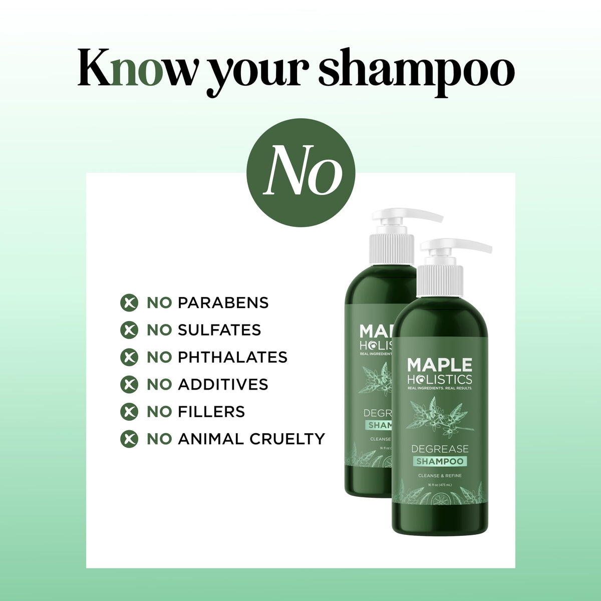 Maple Holistics Degrease foam lather showing cleansing action on hair.