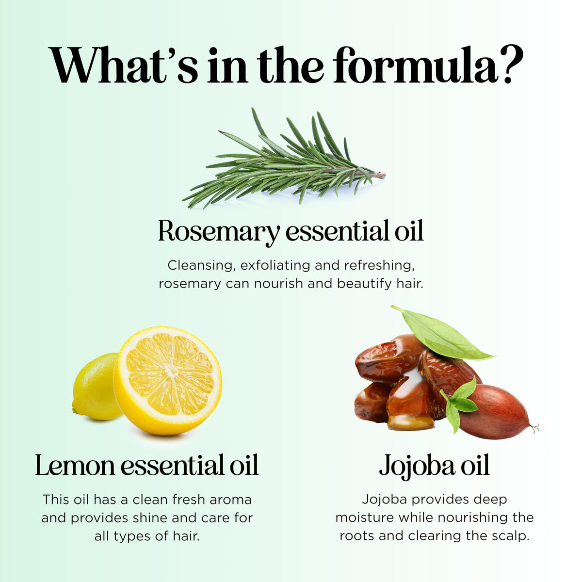 Maple Holistics Degrease hair close-up with clean, refreshed strands.