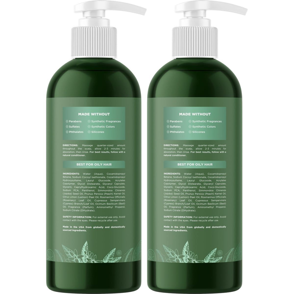 Maple Holistics Degrease natural ingredients label emphasizing botanical selection.