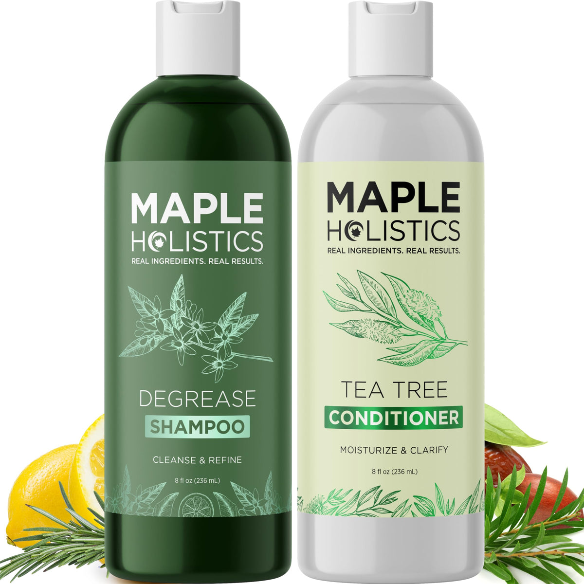 Maple Holistics degrease shampoo bottle for deep cleansing of oily hair
