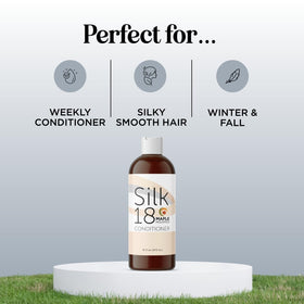 Maple Holistics dry hair close-up highlights silk18 moisture