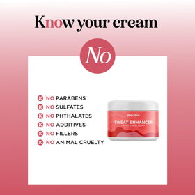 Maple Holistics Hot Sweat Cream application on belly for workout-friendly moisturizing