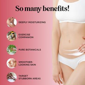 Maple Holistics Hot Sweat Cream application on thigh for targeted warming