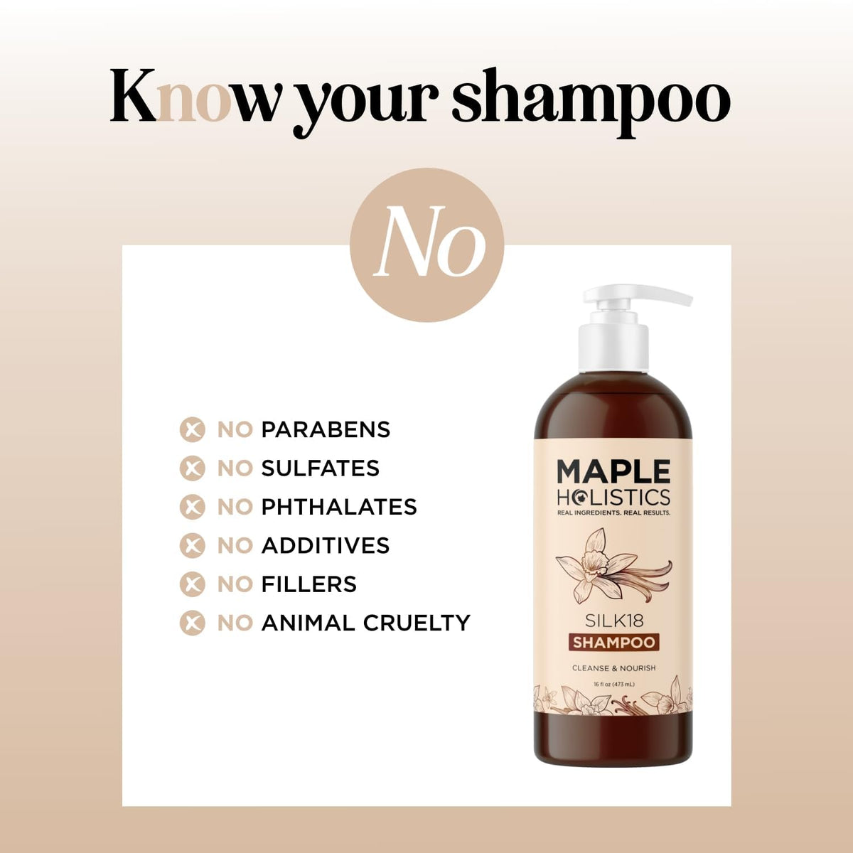 Maple Holistics Moisturizing Shampoo on shower shelf ready for a gentle cleanse