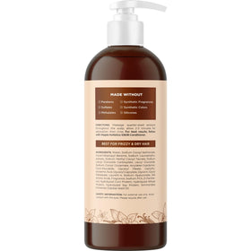 Maple Holistics Moisturizing Shampoo plant-proteins visual suggests nourishing care for color-treated hair