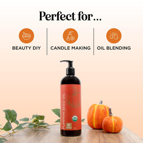 Maple Holistics pumpkin seed oil dropper close-up
