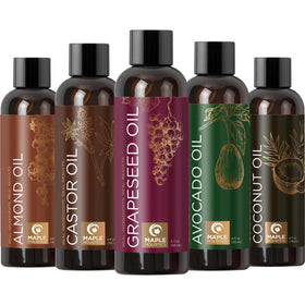 Maple Holistics almond oil bottle for skin and hair nourishment