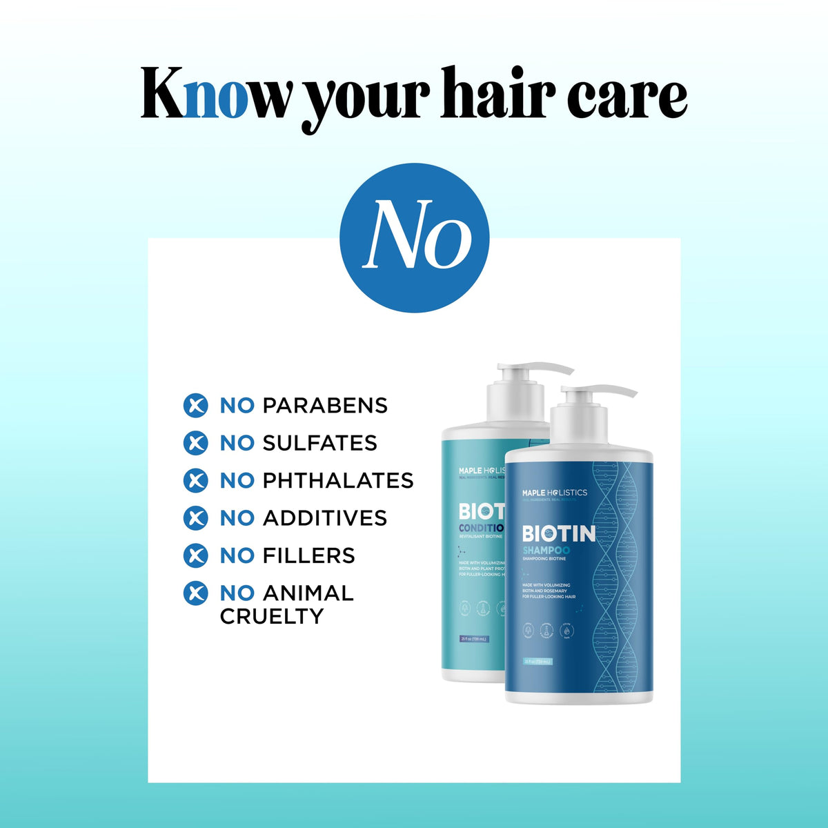 Maple Holistics Rosemary Biotin Conditioner being applied for moisture and detangling
