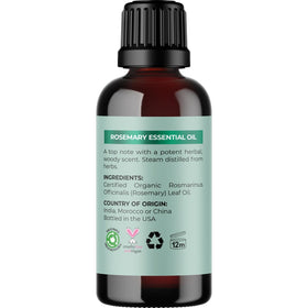 Scalp massage with rosemary oil for hydration and nourishment