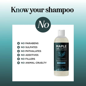 Maple Holistics foam lather during scalp cleansing.