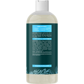 Maple Holistics shampoo applied to the scalp for clarifying cleanse.