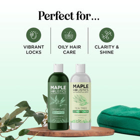 Maple Holistics after-use hair look and feel with natural shine