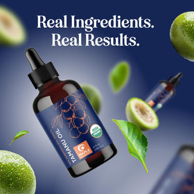 Maple Holistics tamanu oil nourishing dry skin areas with a healthy glow.